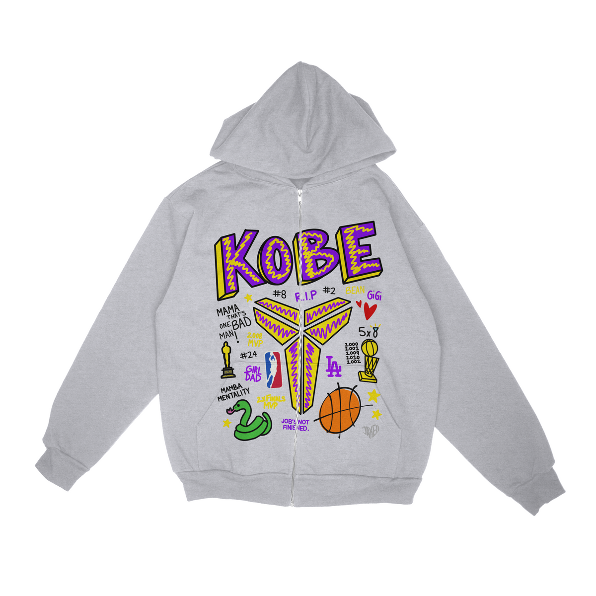 Kobe Zip Up Hoodie