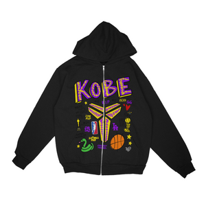 Open image in slideshow, Kobe Zip Up Hoodie
